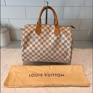 🤍Louis Vuitton Speedy 30 Damier Azur🤍